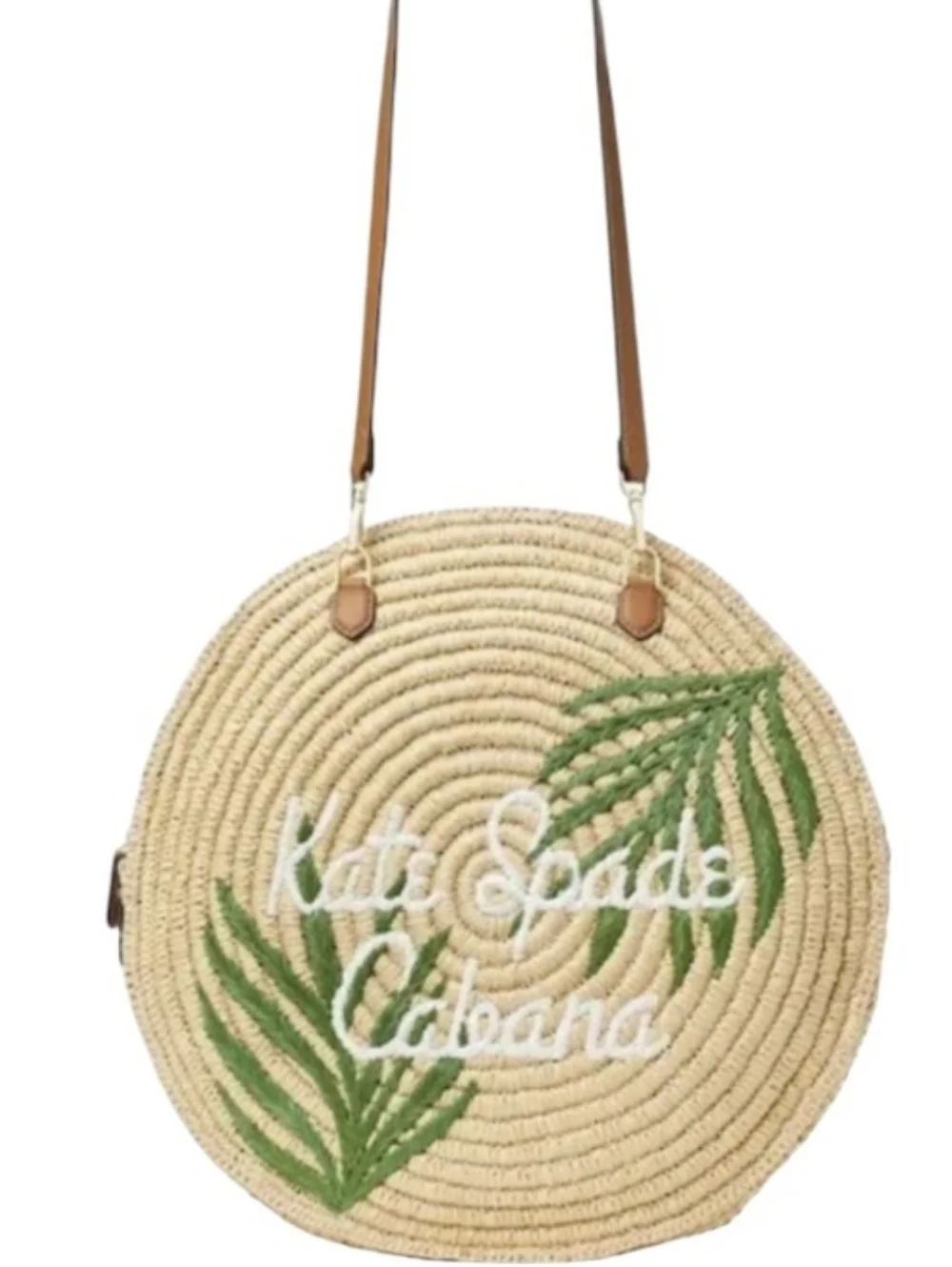 NWT NEW Kate Spade Sunkiss Cabana Straw Medium Tote PURSE